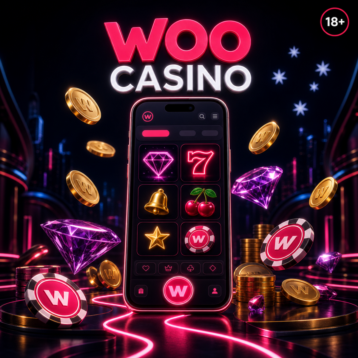 Woo Casino live tables with roulette and blackjack